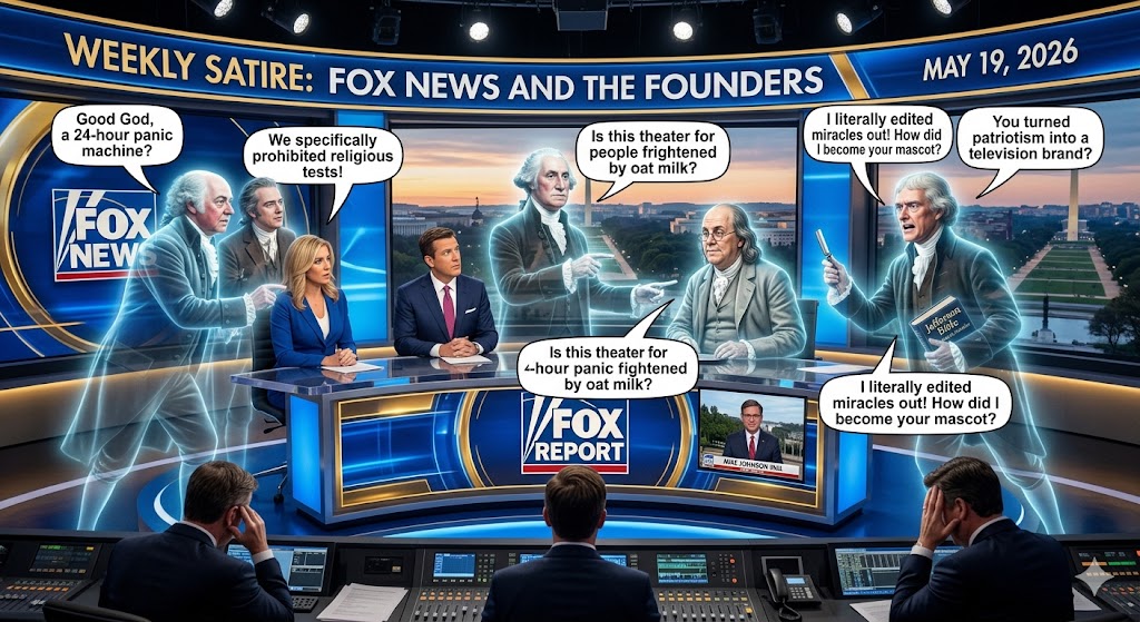 Weekly Satire: Fox News Meets the Founding Fathers | May 18, 2026