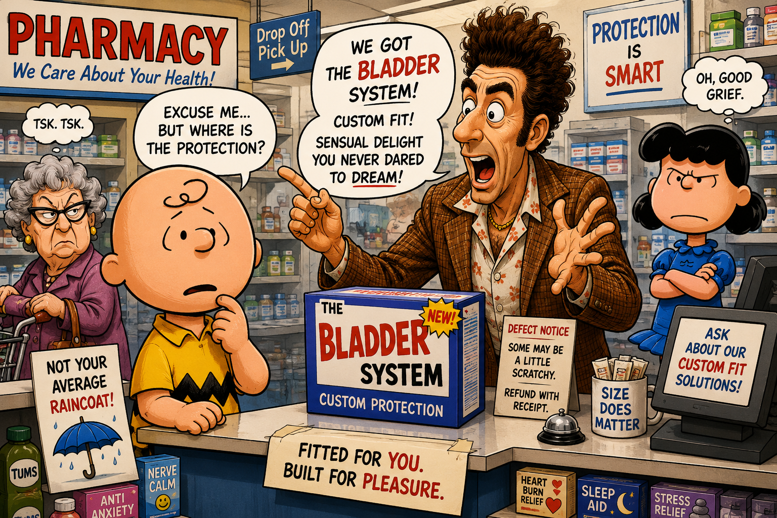 Charlie Brown Buys Condoms from Kramer: A Pharmacy Disaster Nobody Was Ready For