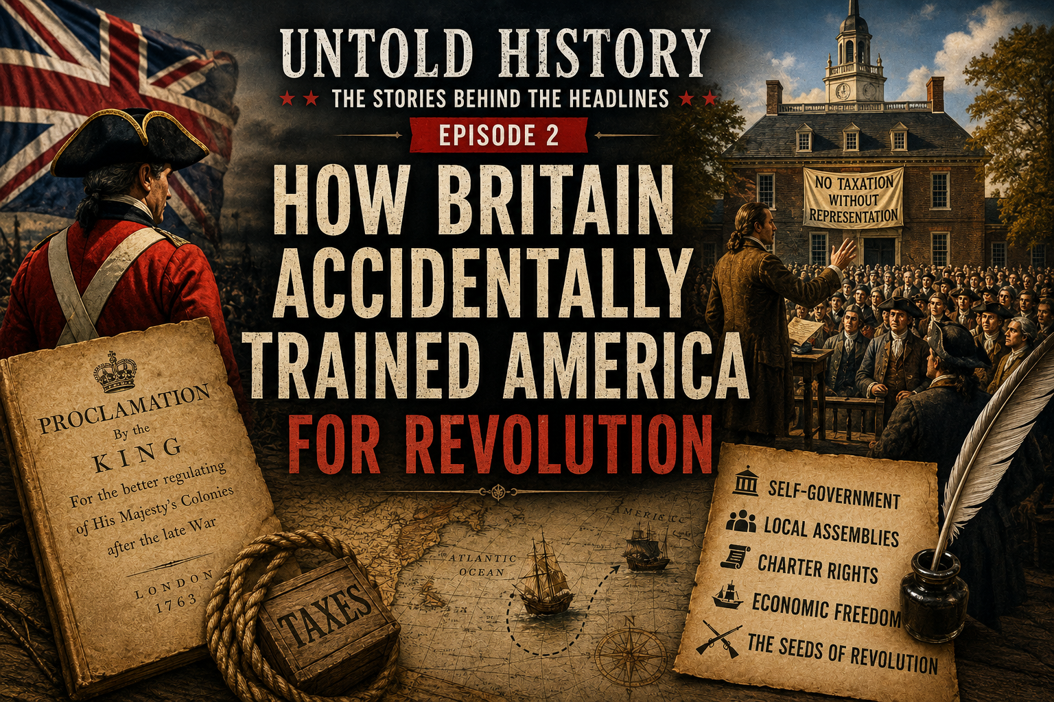 Untold History: The Stories Behind the Headlines — Episode 2 – How Britain Accidentally Trained America for Revolution