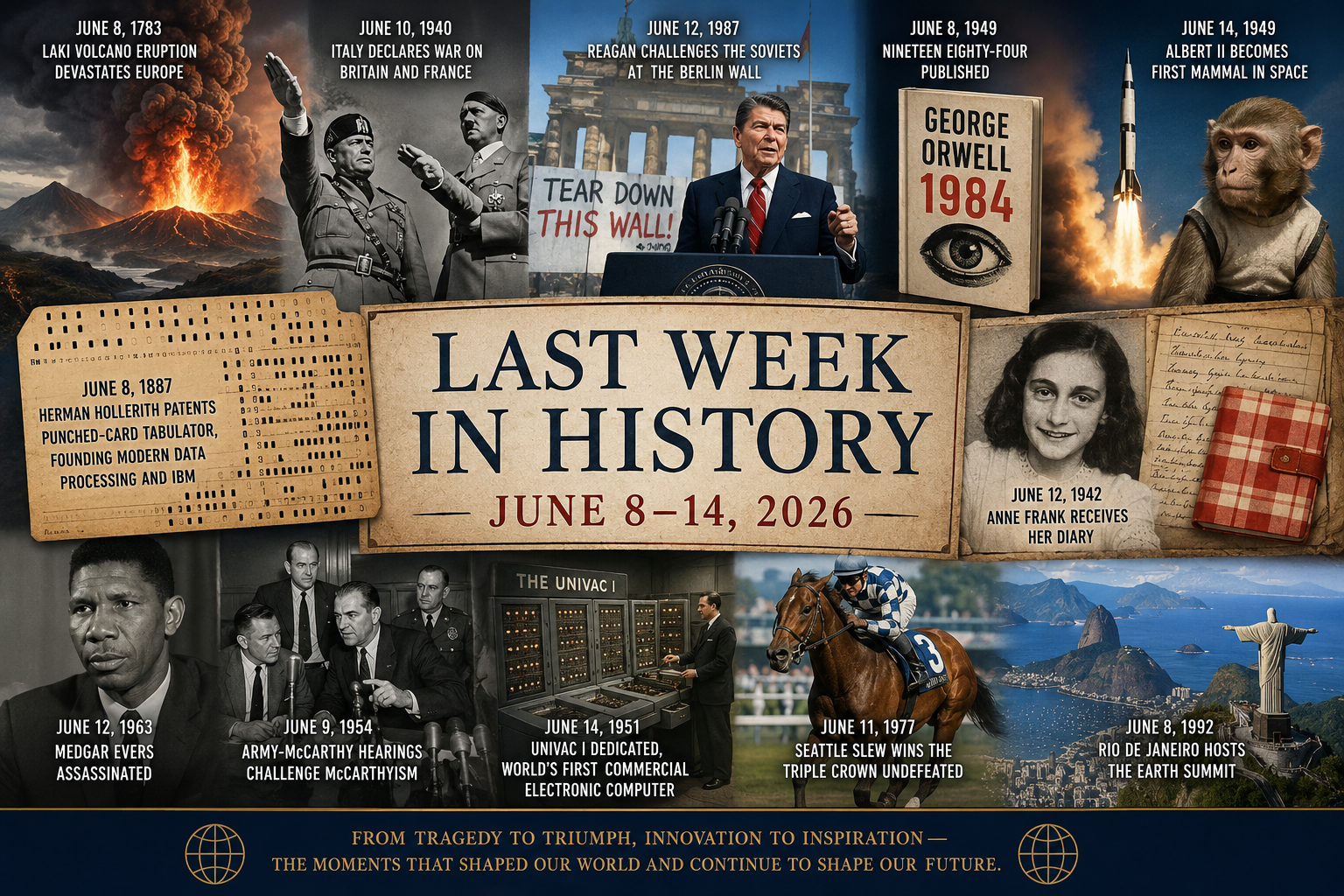 Last Week in History: June 8–14 | Wars, Tech & Legacy